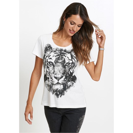Shirt z nadrukiem tygrysa | bonprix Bonprix 36/38 bonprix