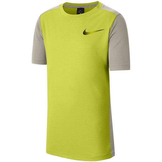 Koszulka treningowa z krótkim rękawem dla dużych dzieci (chłopców) Nike Instacool - Żółć Nike XL Nike poland