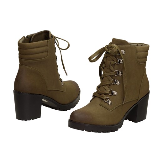 Botki damskie VINCEZA 16014 KHAKI Suzana.pl 38 suzana.pl wyprzedaż