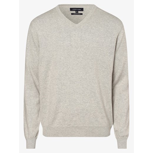 Sweter męski ANDREW JAMES z dekoltem w serek casual