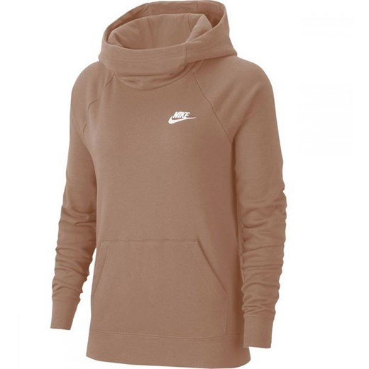 Bluza damska z kapturem Sportswear Essentials Fleece Nike (brązowa) Nike XL okazyjna cena SPORT-SHOP.pl