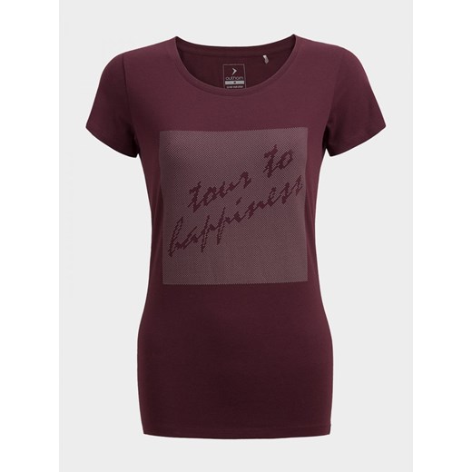 T-shirt damski TSD609 - burgund Outhorn XS okazyjna cena OUTHORN