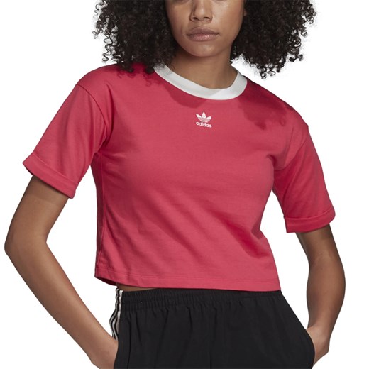 Bluzka damska Adidas sportowa z okrągłym dekoltem z krótkim rękawem 