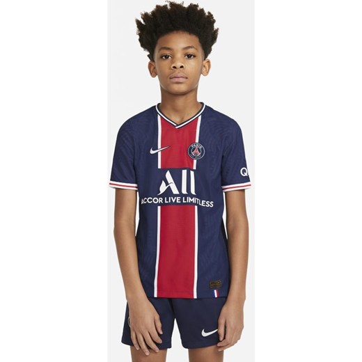 Koszulka piłkarska dla dużych dzieci Paris Saint-Germain Vapor Match 2020/21 (wersja domowa) - Niebieski Nike M Nike poland