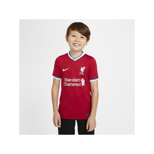 Koszulka piłkarska dla dużych dzieci Liverpool FC 2020/21 Stadium (wersja domowa) - Czerwony Nike M Nike poland
