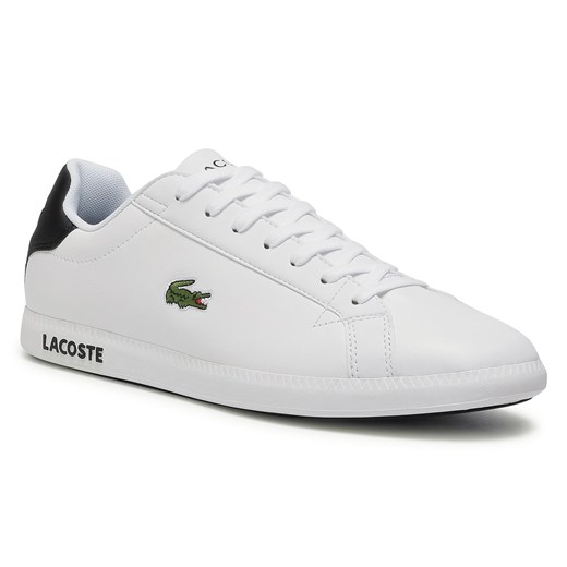 Sneakersy LACOSTE - Graduate 0120 2 Sma 7-40SMA0075147 Wht/Blk 46.5 eobuwie.pl