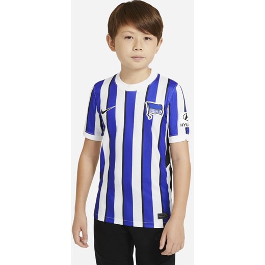 Koszulka piłkarska dla dużych dzieci Hertha BSC 2020/21 Stadium (wersja domowa) - Biel Nike L Nike poland