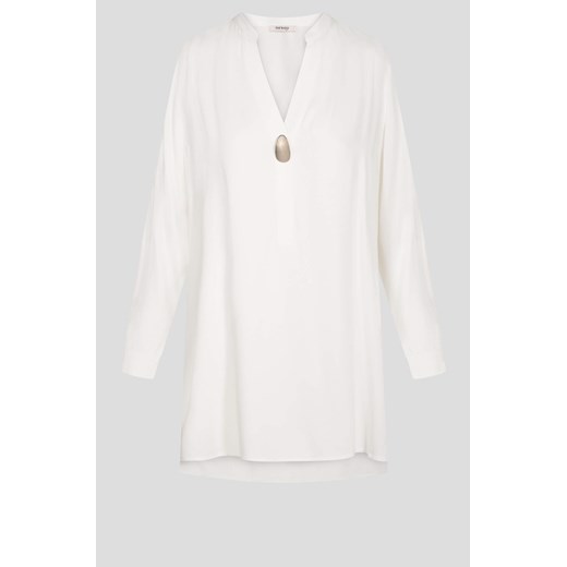 Bluzka damska biała ORSAY z długim rękawem casual z tkaniny 