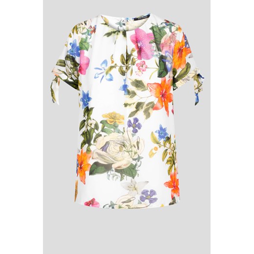 Bluzka damska ORSAY z długim rękawem z tkaniny w kwiaty 