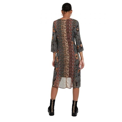 Desigual Sukienka Kobieta - VEST PINA - Brązowy Desigual XS Italian Collection Worldwide
