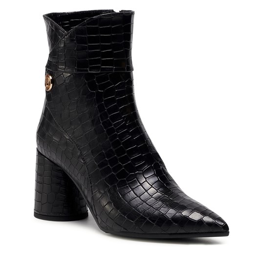 Botki eleganckie na zamek na obcasie