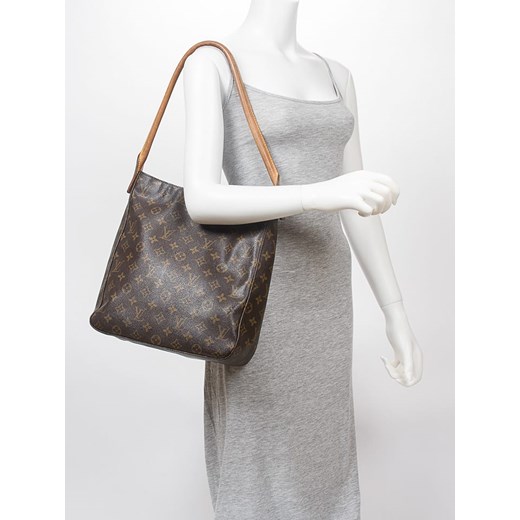 Torebka "Looping GM" w kolorze brązowym - 28 x 32 x 10 cm Louis Vuitton onesize Limango Polska