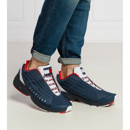 Buty sportowe męskie Tommy Jeans sznurowane granatowe 