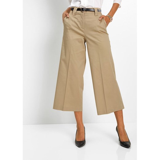 Spodnie culotte z wysoką talią | bonprix Bonprix 44 bonprix