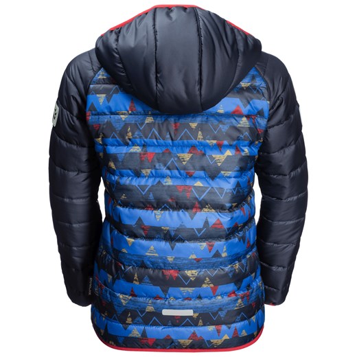 Kurtka puchowa dziecięca ZENON PRINT JACKET KIDS coastal blue all over Jack Wolfskin 164 Jack Wolfskin