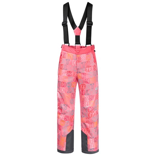 Spodnie dziewczęce różowe Autoryzowany Sklep Jack Wolfskin na wiosnę w nadruki 