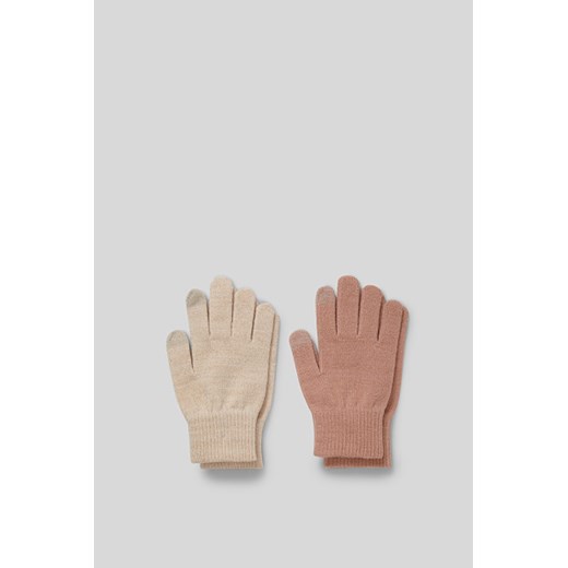 C&A Rękawiczki-2 pary-efekt połysku, Jasnoróżowy, Rozmiar: 1 rozmiar 1 rozmiar C&A