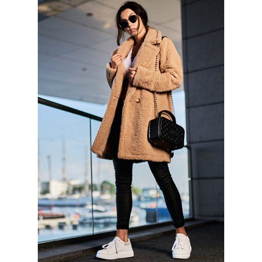 By Chanel Płaszcz Alpaka Premium Camel S Ligari M Ligari
