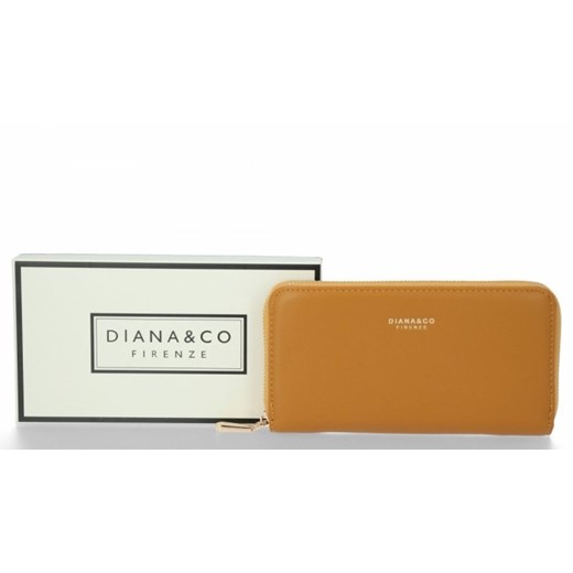 Diana&Co Firmowe Portfele Damskie w rozmiarze XL Musztarda (kolory) PaniTorbalska