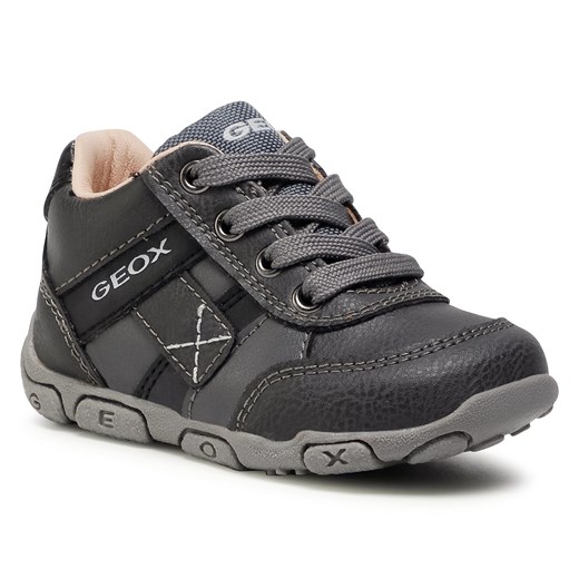 Sneakersy GEOX - B Balu' B. B B0436B 0MEBU C0062 Dk Grey/Black 25 eobuwie.pl