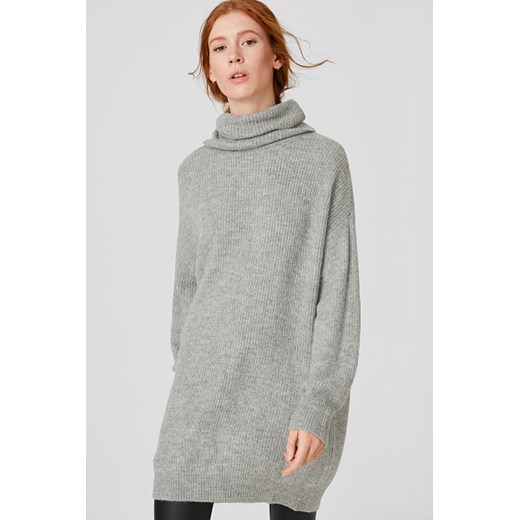 C&A Sweter z golfem, Szary, Rozmiar: XS Clockhouse M C&A