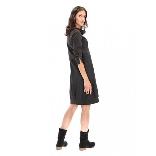 Sukienka z łączonych tkanin z golfem Anita Design Messa Anita Design 40 Eye For Fashion