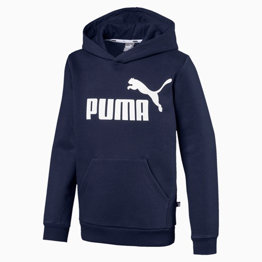 PUMA Chłopięca Bluza Z Kapturem Essentials Peacoat, rozmiar 92, Odzież Puma 116 PUMA EU