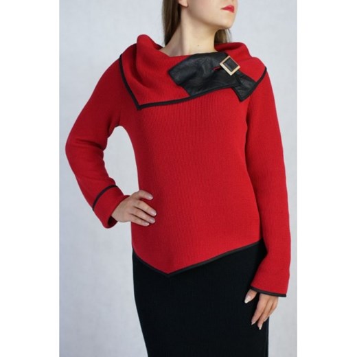 Nowość!!! Sweter veraluca czerwony abstrakcyjne wzory
