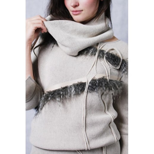 Sweter VeraLuca veraluca bialy bawełniane