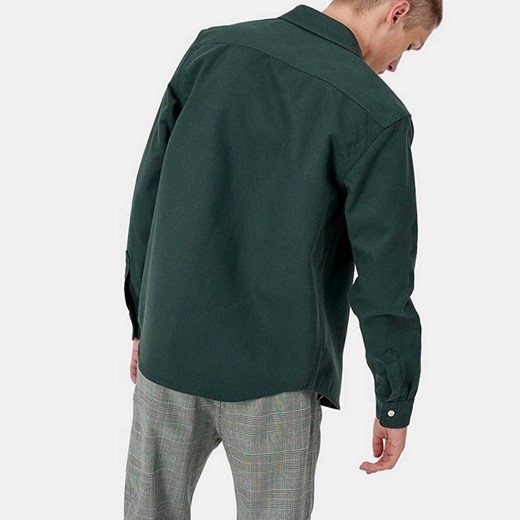 Koszula męska Carhartt Wip zielona z długim rękawem 