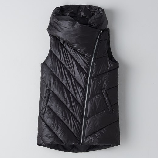Cropp - Pikowana kamizelka z kapturem - Cropp XS Cropp