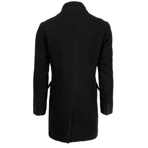 Płaszcz męski jednorzędowy czarny CX0414 Dstreet M DSTREET promocyjna cena