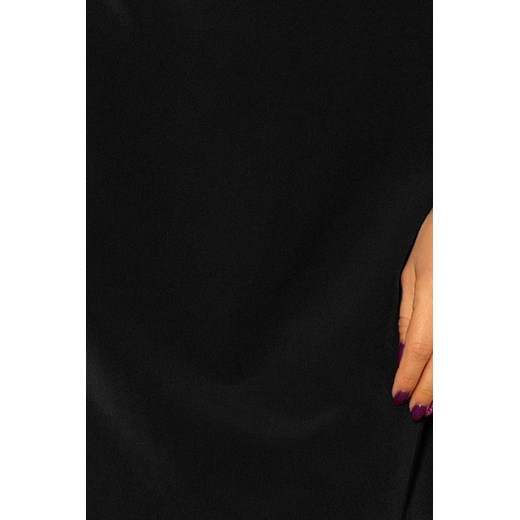 Taliowana sukienka z wiązaniami przy mankietach i kokardą na plecach S Candivia 2020