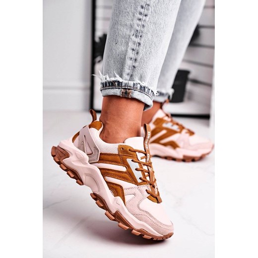 Damskie Sneakersy Big Star Beżowe GG274664 39 POLSE.PL