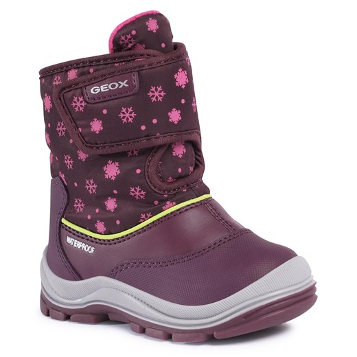 Buty zimowe dziecięce fioletowe śniegowce 