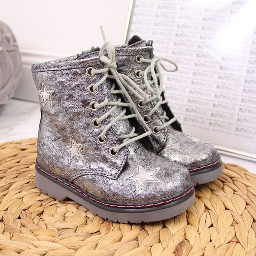 Buty zimowe dziecięce Kornecki na zimę sznurowane 
