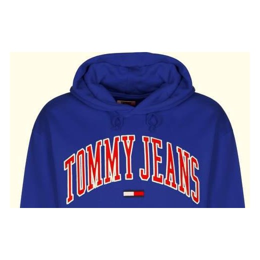 TOMMY JEANS BLUZA CLEAN COLLEGIATE HOODIE | RELAXED FIT Tommy Jeans XS wyprzedaż minus70.pl