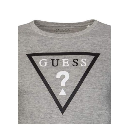 GUESS JEANS LONGSLEEVE PRINTED TRIANGLE LOGO FRONT | SLIM FIT XL promocja minus70.pl
