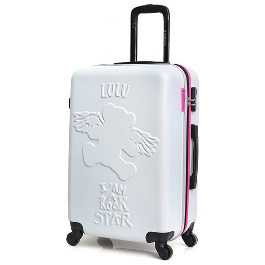 Walizki (3 szt.) "Ours Aile" w kolorze srebrnym Lulu Castagnette onesize Limango Polska
