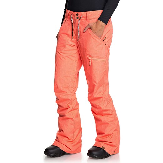Pomarańczowe spodnie damskie ROXY sportowe 