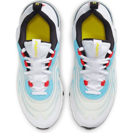 Buty sportowe damskie Nike sznurowane z tkaniny wiosenne białe bez wzorów 