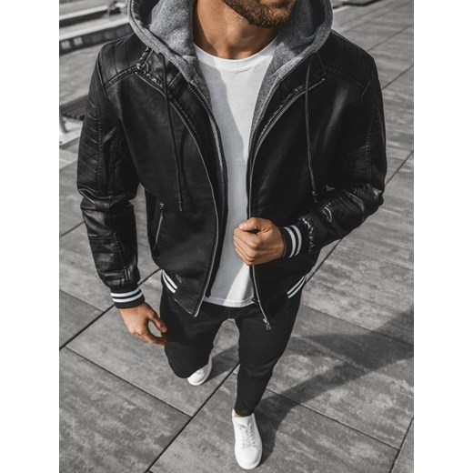 Kurtka męska J.boyz casualowa z wiskozy gładka
