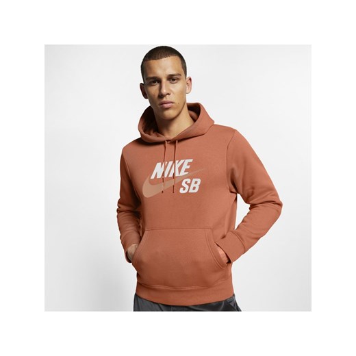 Bluza z kapturem do skateboardingu Nike SB Icon - Pomarańczowy Nike L wyprzedaż Nike poland