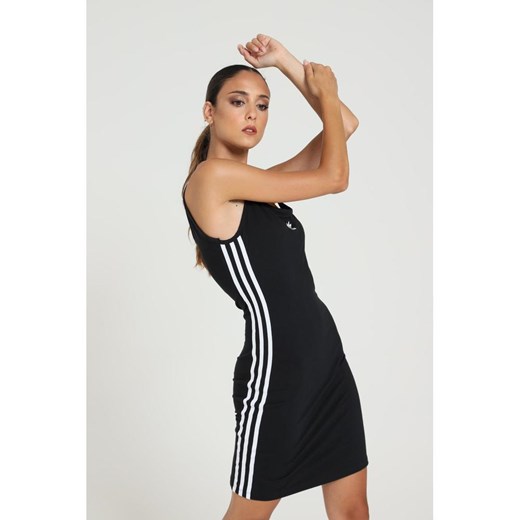 SLIM MODEL DRESS WITH CONTRASTING SIDE BANDS XS - 40 IT showroom.pl