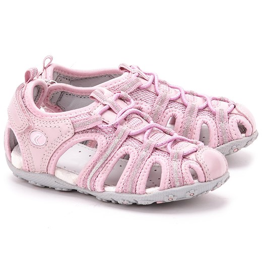 Junior Roxanne - Różowe Nylonowe Sandały Dziecięce - J42D9C 0AJGN C8010 mivo bezowy buty na lato