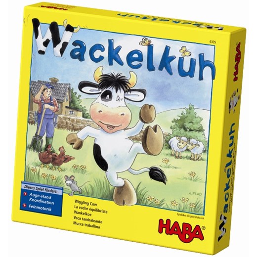 HABA Gra Bujająca Krowa (HB3388) babyhop-pl zolty gra