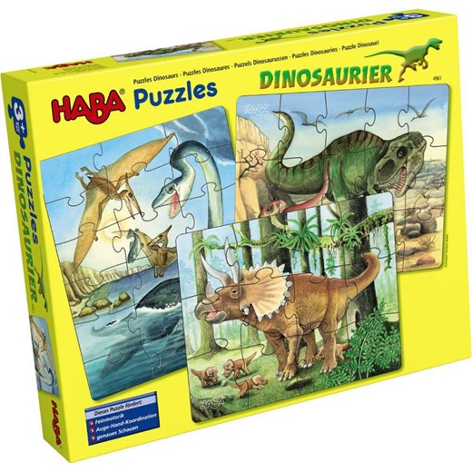 HABA Puzzle Dinozaury (HB4961) babyhop-pl zolty 