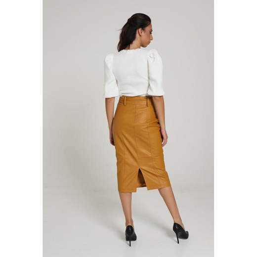 FAUX LEATHER LONGUETTE SKIRT WITH BELT Glamorous XS showroom.pl