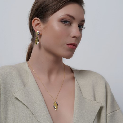 Royal Tanzanite Earrings Dinari Jewels ONESIZE showroom.pl