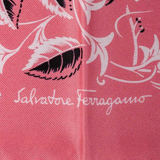 Silk Floral Scarf Salvatore Ferragamo Vintage ONESIZE showroom.pl